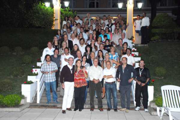 Foto dos intercambistas, em 2010.