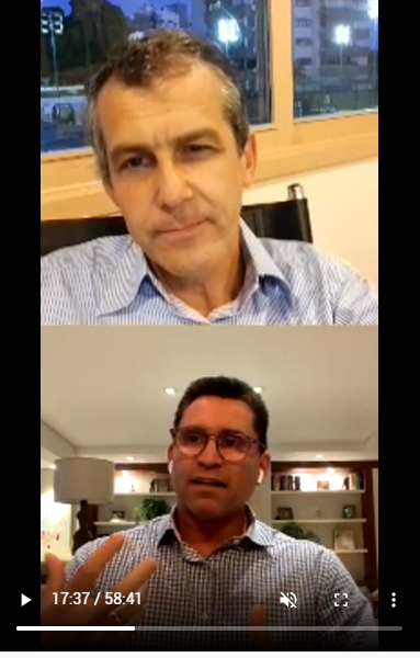 Bate-bapo foi comandado pelo presidente Marcelo Corrêa da Silva