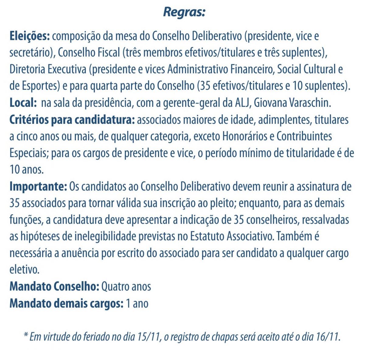 Crédito: Comunicação ALJ