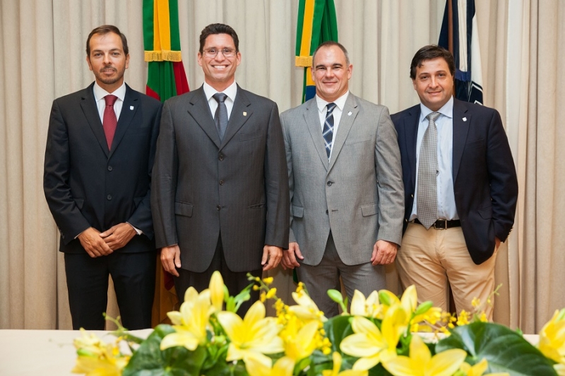 Da esquerda para direita: Paulo Corazza, Eduardo Rodrigues de Freitas Machado, Gustavo Caleffi e Alberto Jeronimo Guerra Neto. Crédito: Equipe Nattan