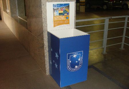 Posto de coleta no estacionamento João Henrique Rosa/Comunicação ALJ