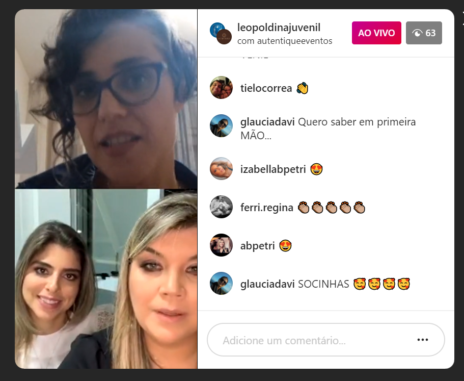 Live no Instagram @leopoldinajuvenil