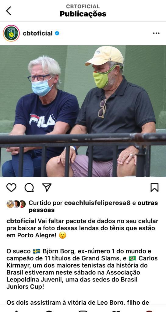 post da CBT nas redes