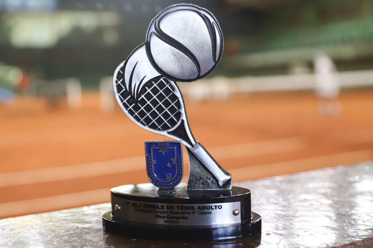 Troféu 1° ALJ Single de Tênis Adulto (créditos: Rosi Boninsegna)