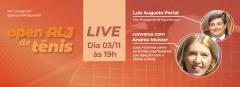 Andra Meister em live no Instagram do Seu Clube