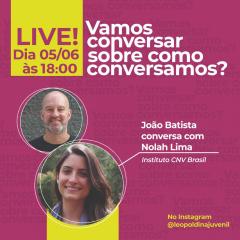 Vem a mais uma live!